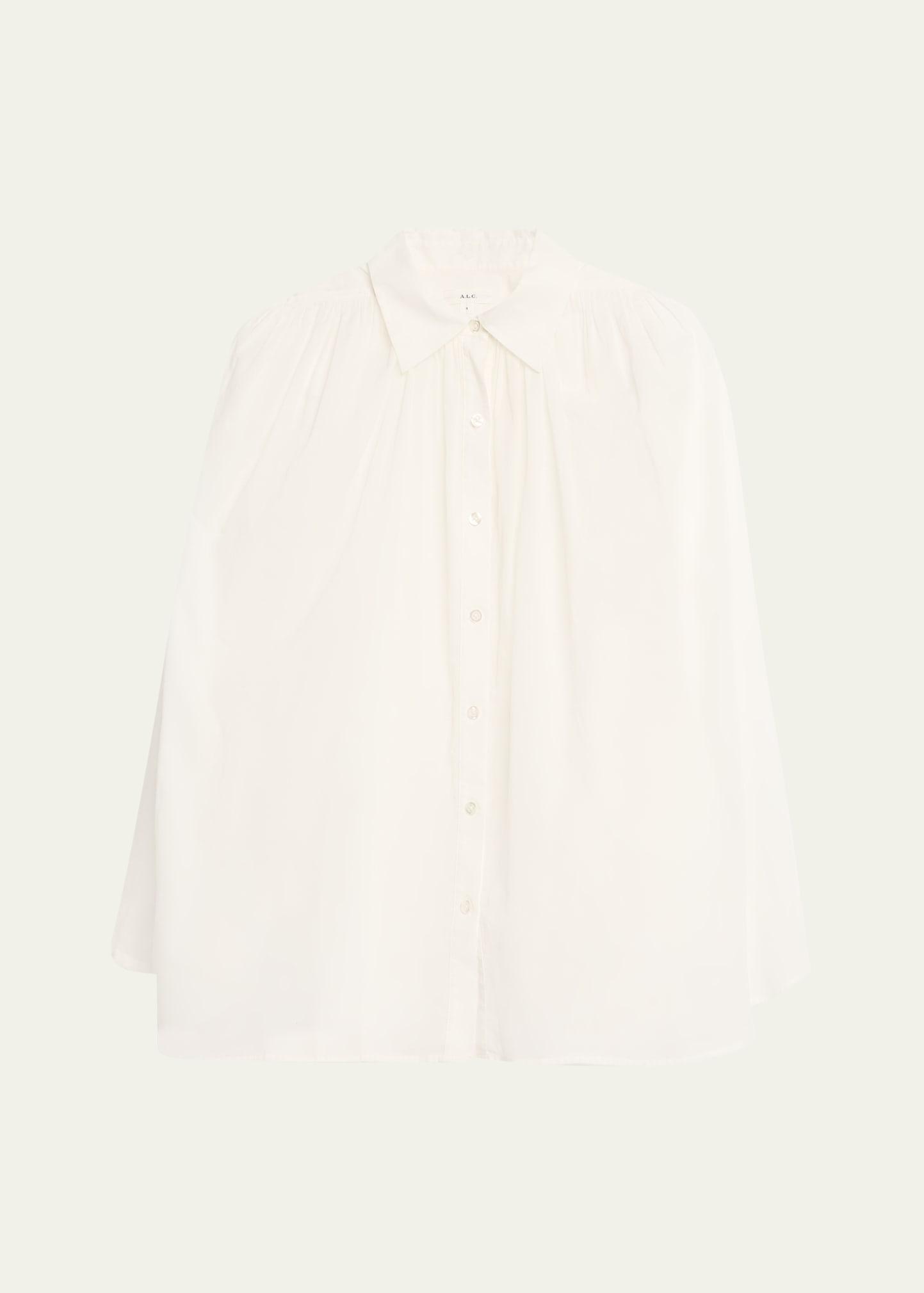 nessa button-front top