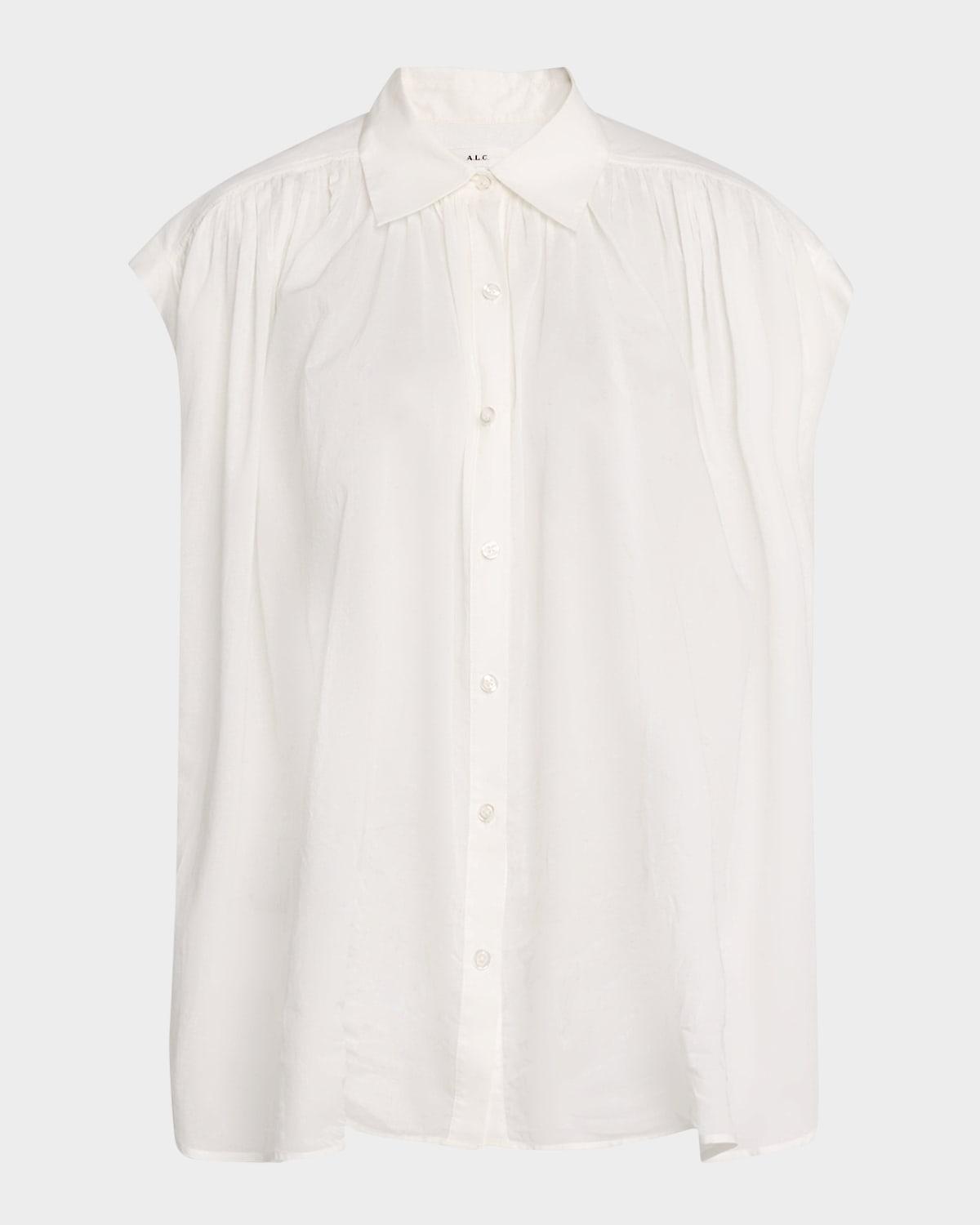 nessa button-front top
