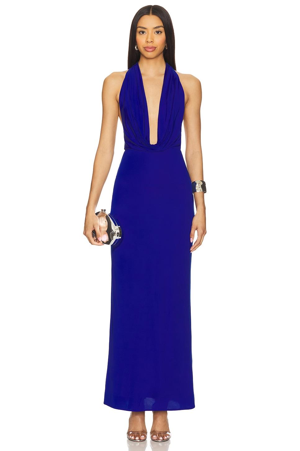 nessie cowl maxi dress
