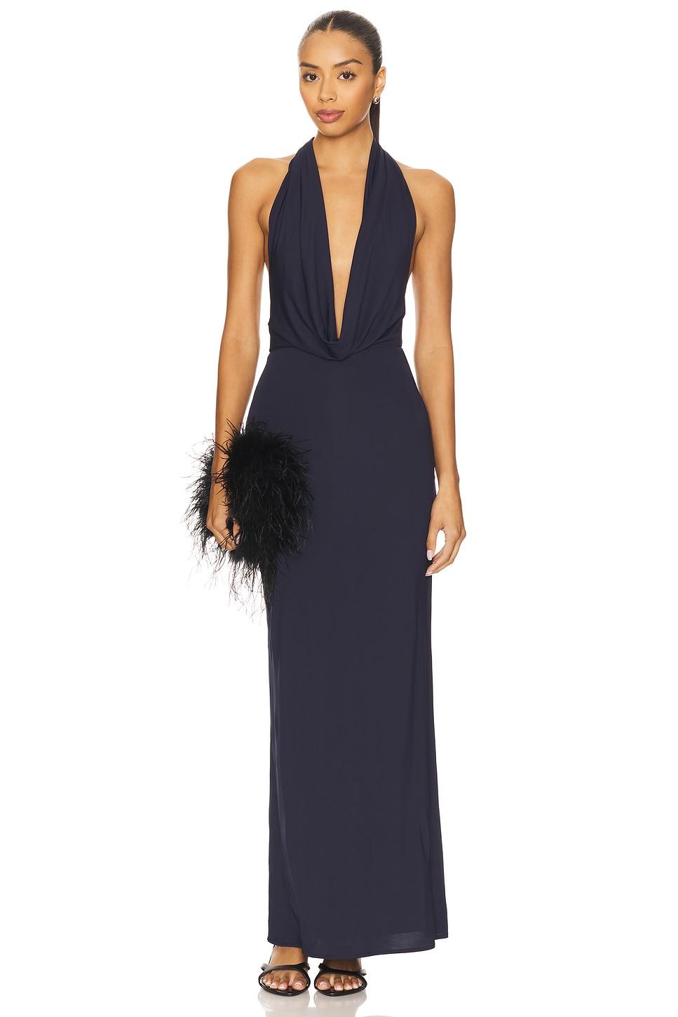 nessie cowl maxi dress