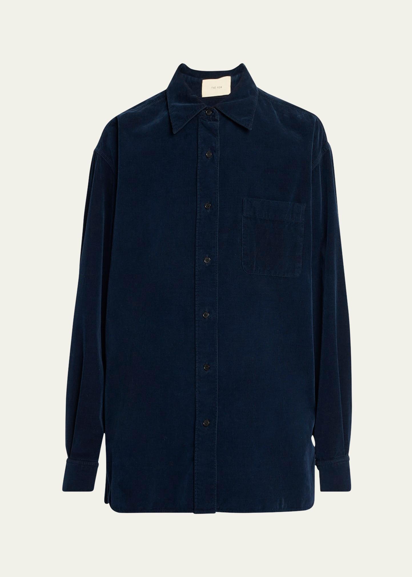 nesson button down silk shirt
