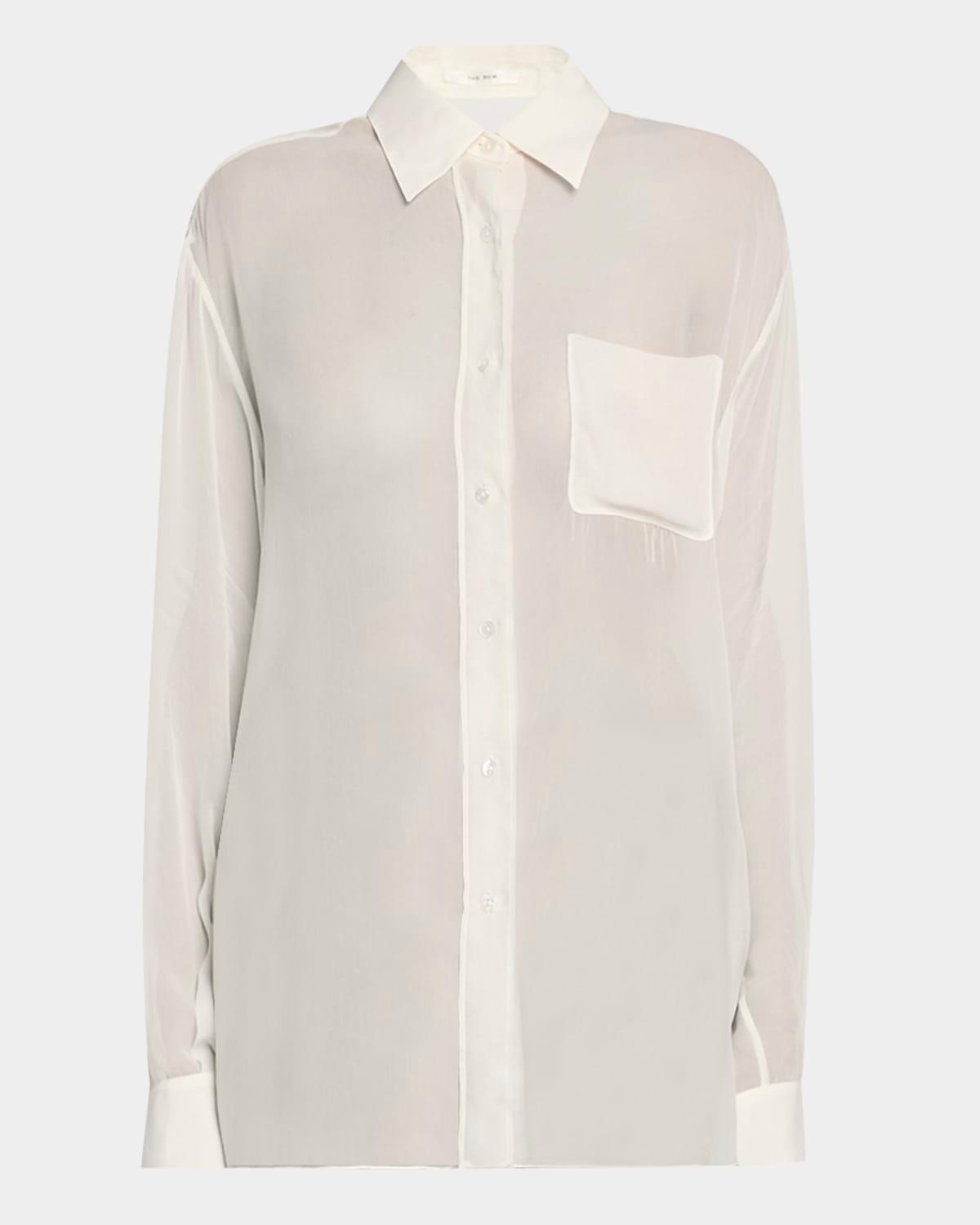 nesson sheer oversized shirt