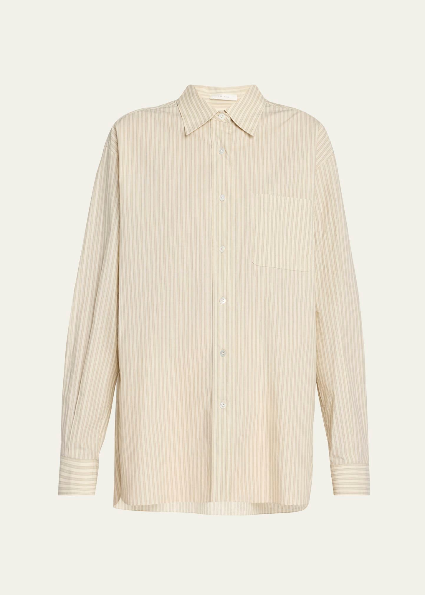 nesson stripe button down shirt
