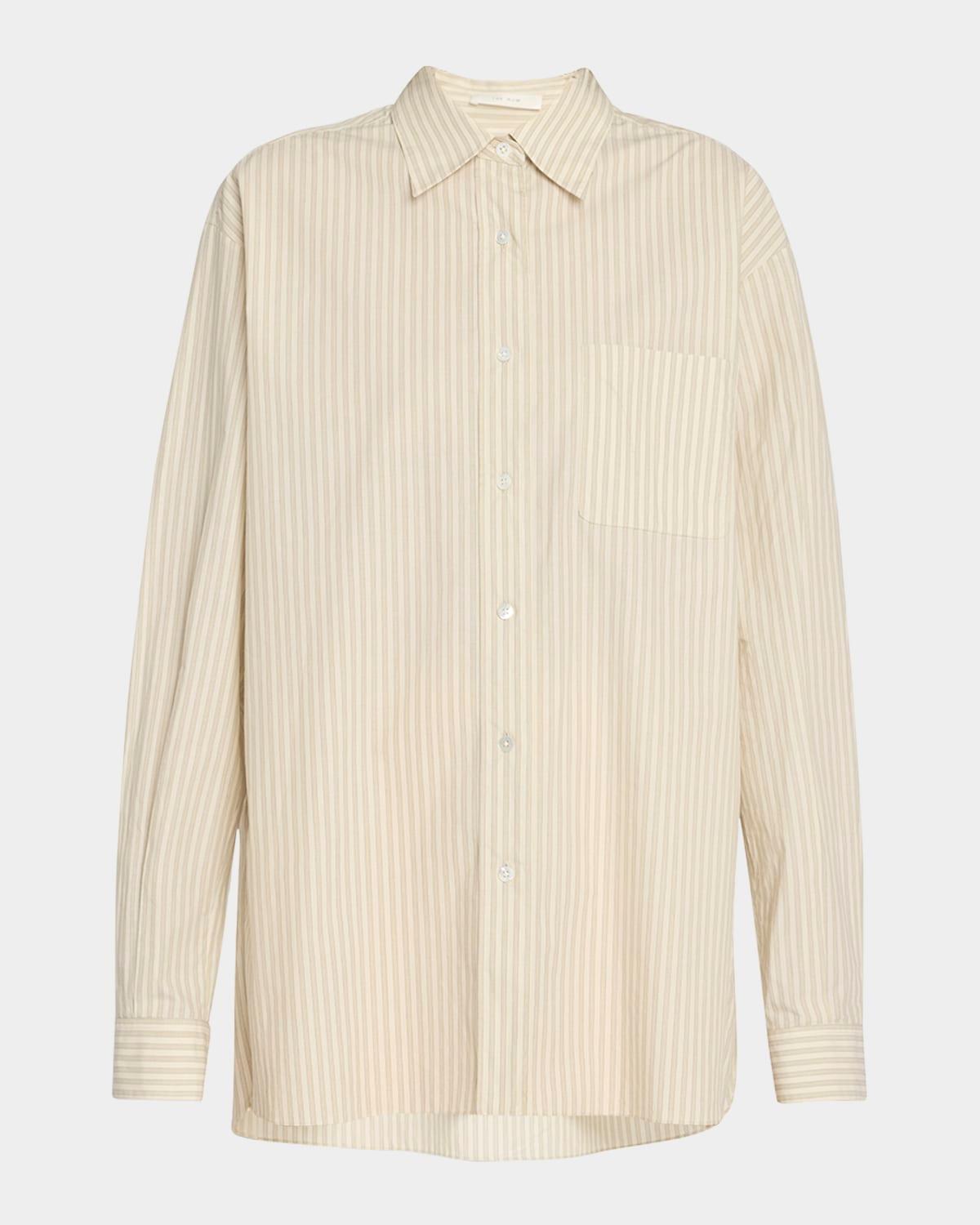 nesson stripe button down shirt