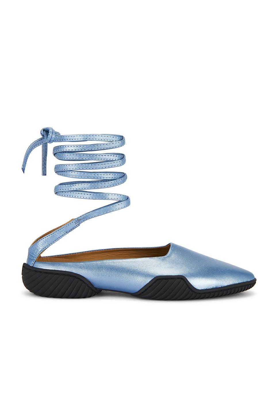 nettie lace up baillerina flat