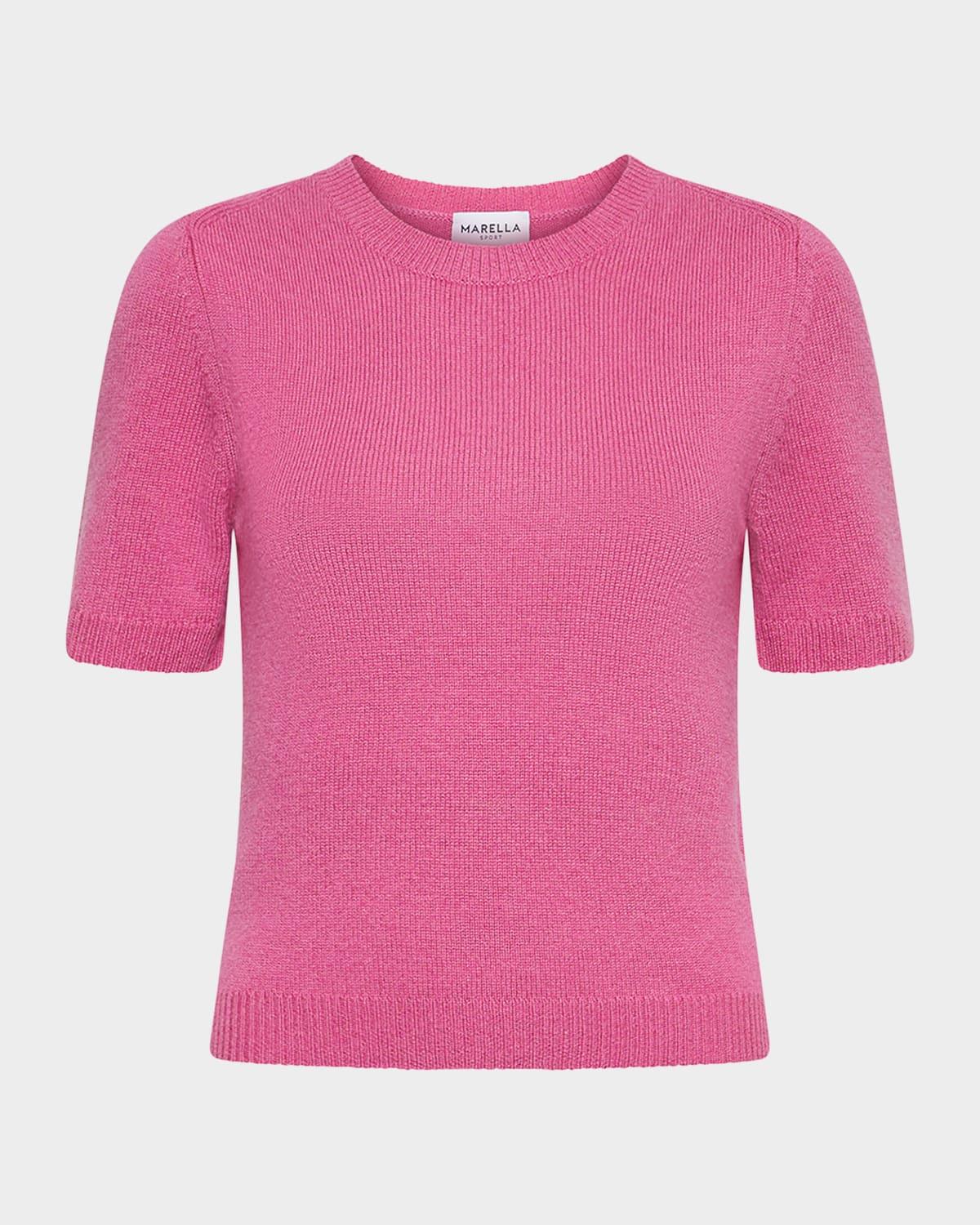 netto crewneck wool-cashmere t-shirt