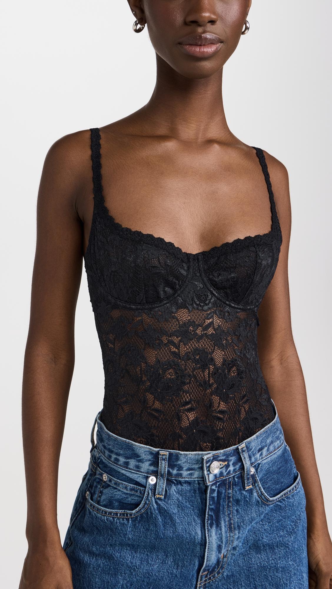 never say never balconette thong bodysuit