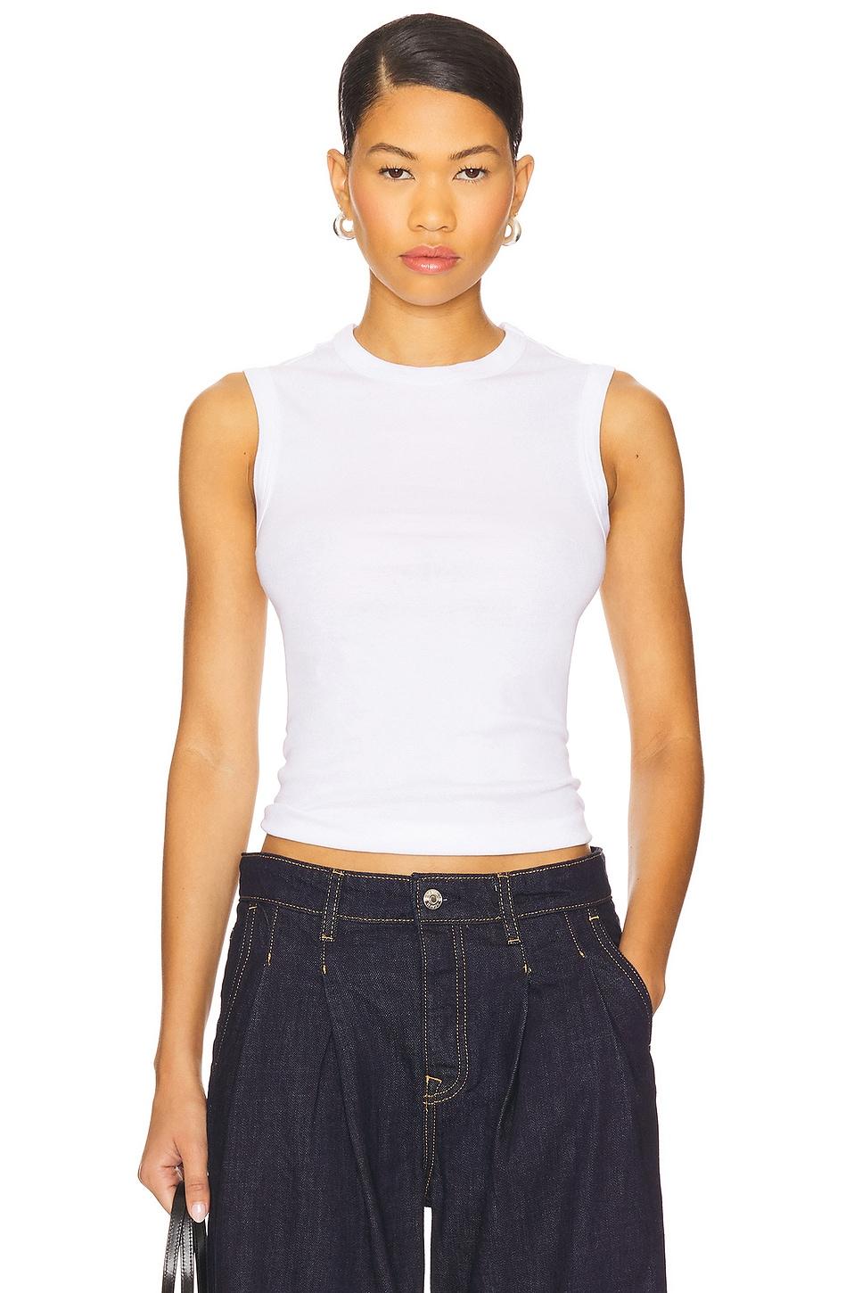 new classic sleeveless tee