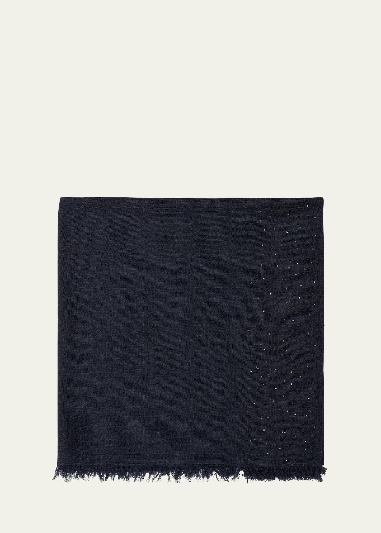 new dalia sequined wool-blend scarf