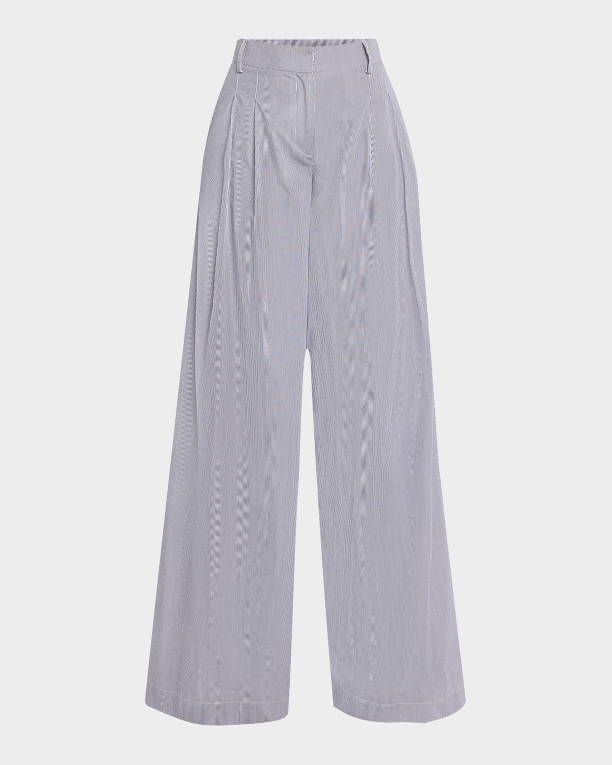 new didi striped wide-leg pants