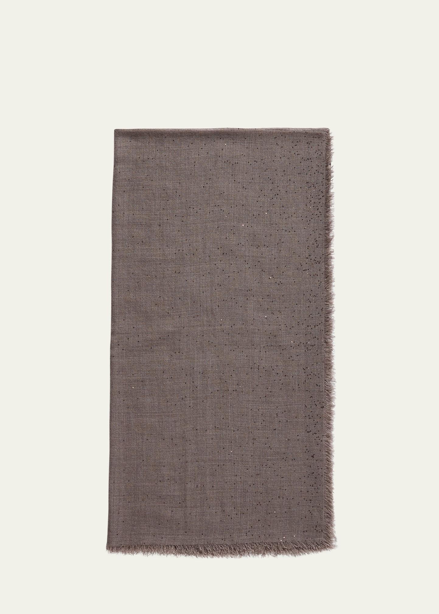 new domenica paillette cashmere scarf
