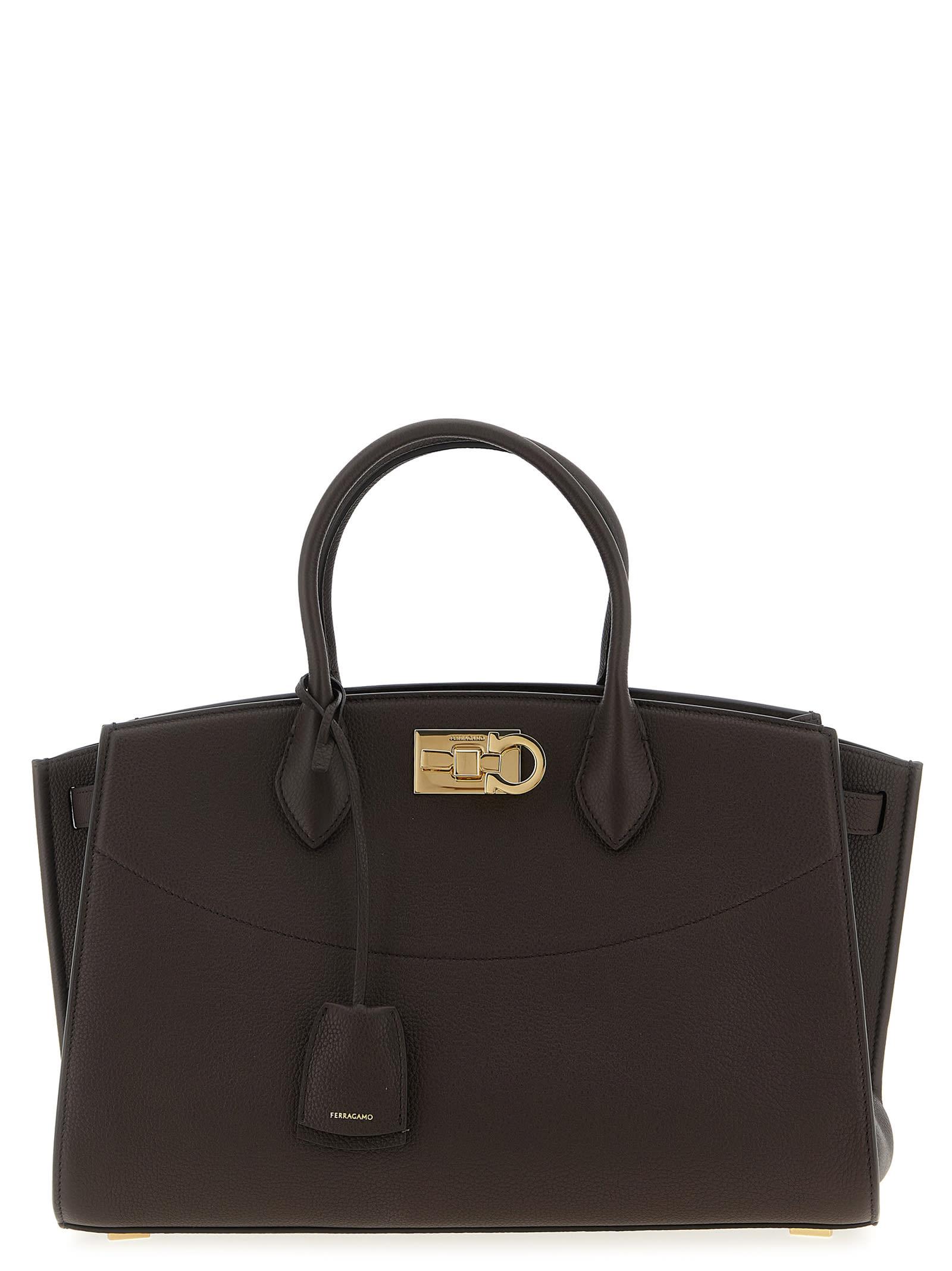 new ferragamo studio soft (l) handbag
