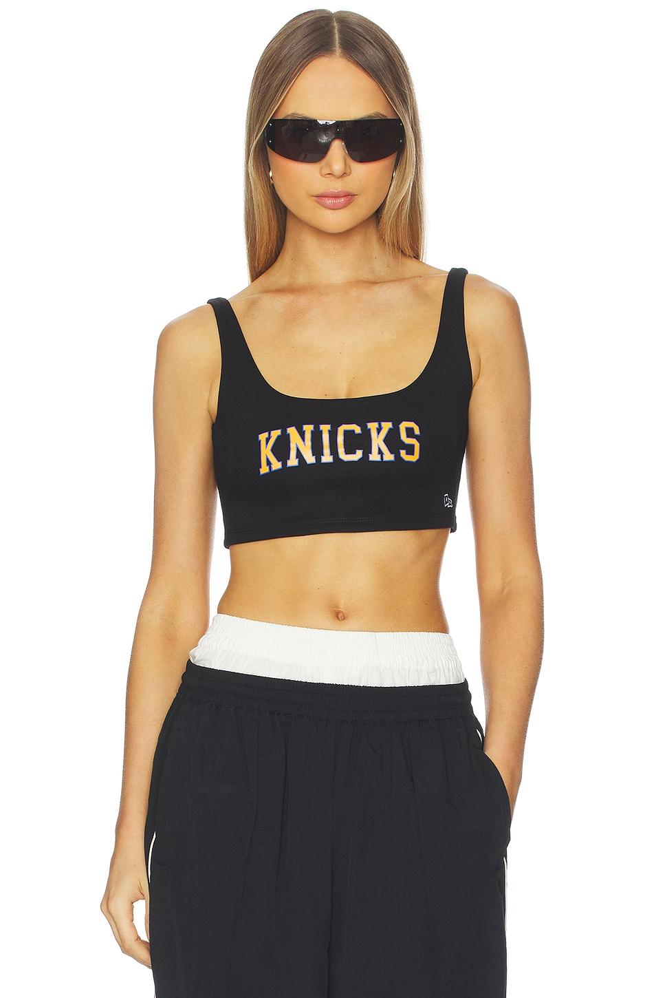 new york knicks scoop neck crop top