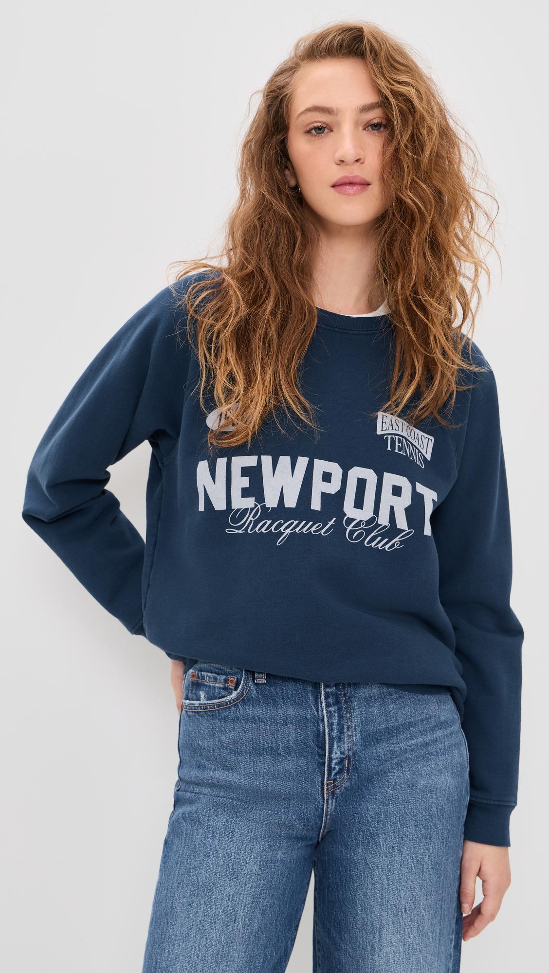 newport racquet club pullover