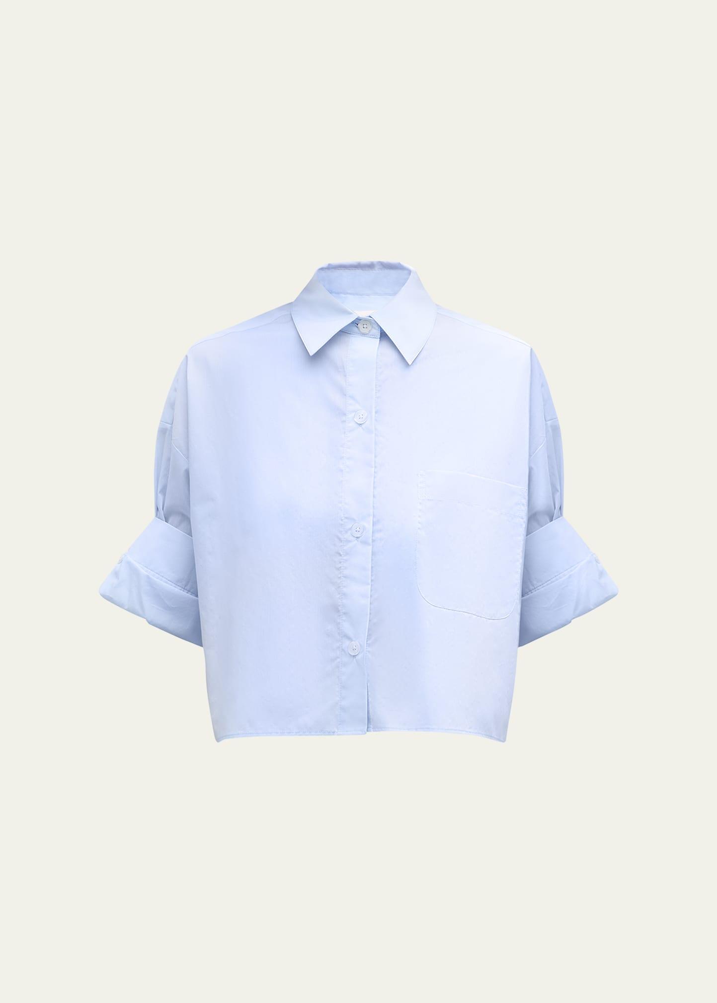 next ex cropped shirt in superfine cotton