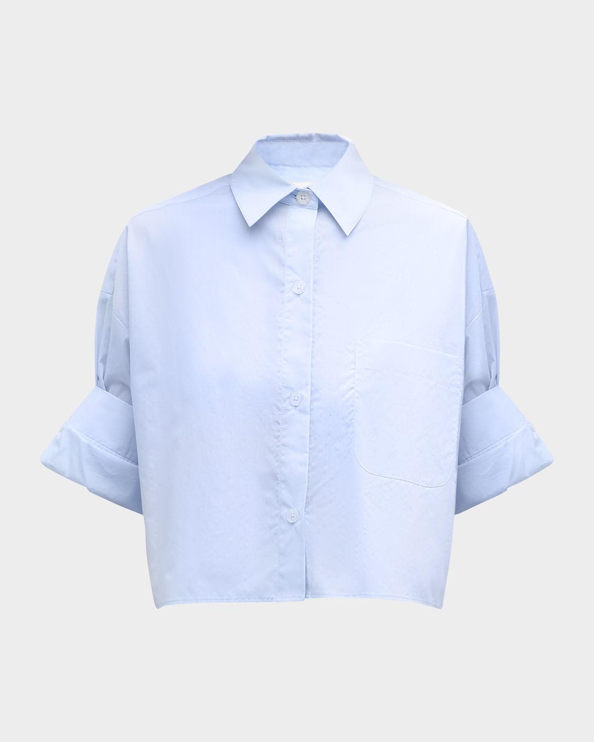 next ex cropped shirt in superfine cotton