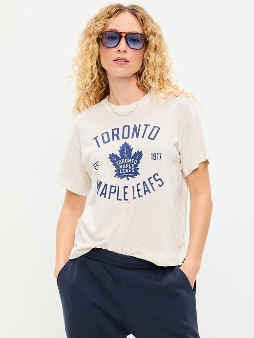 nhl crew-neck t-shirt for women