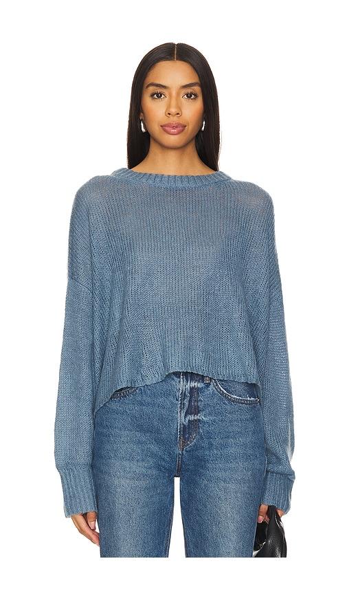 nia ariana sweater in blue.