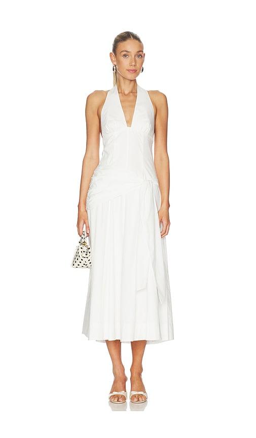 nia cdiz dress in white.