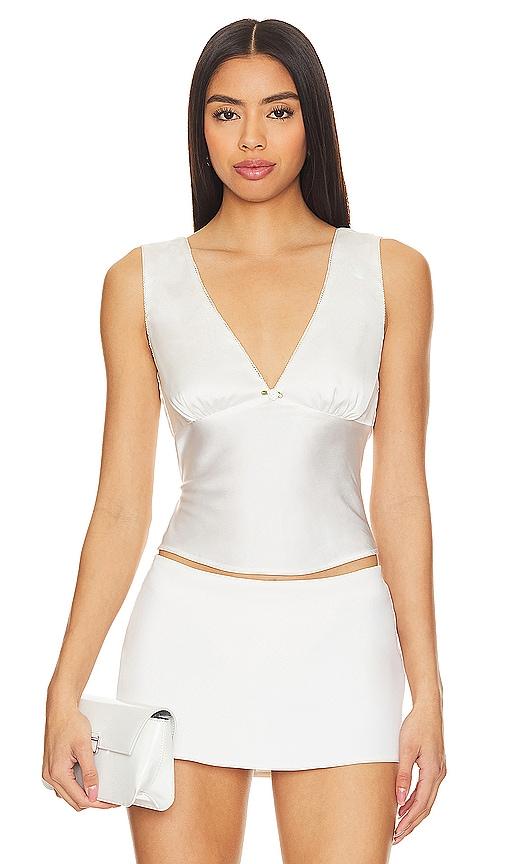 nia celia top in white.