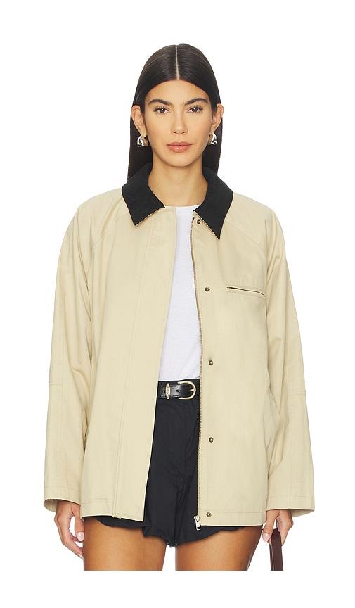nia galilea jacket in beige.