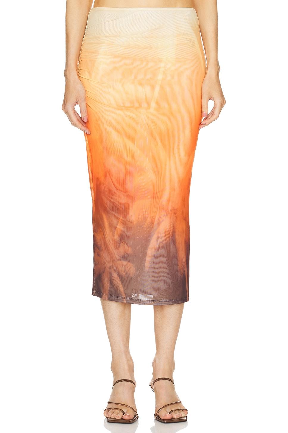 nia mesh midi skirt