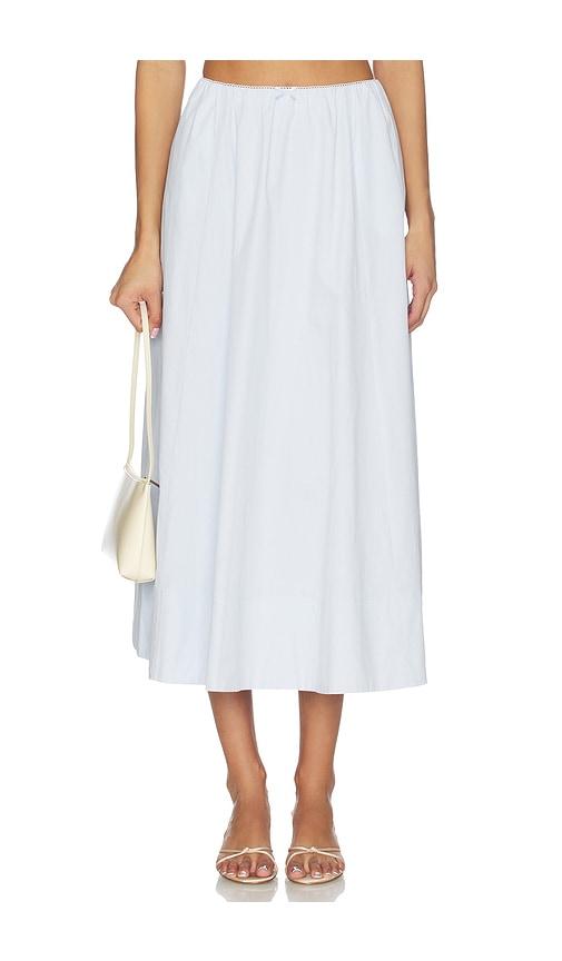 nia noche skirt in baby blue.