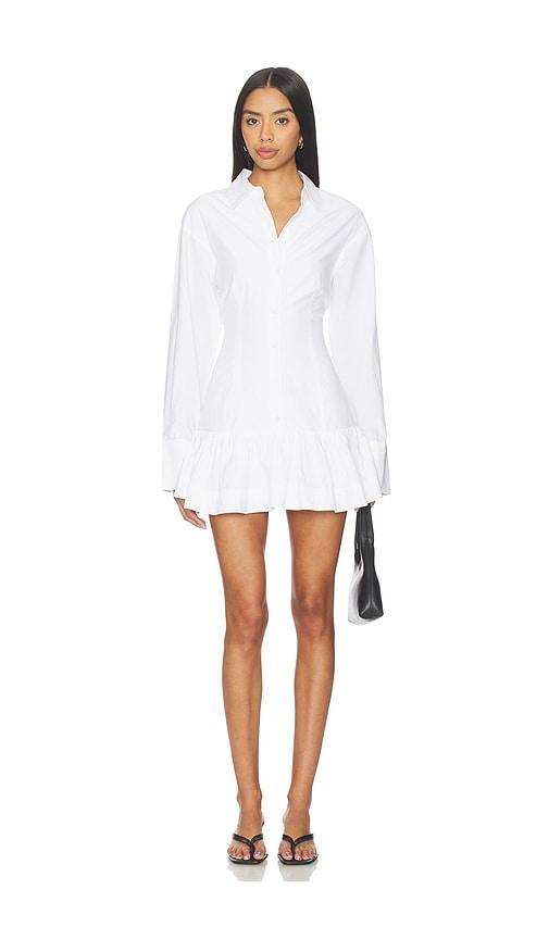 nia rayo dress in white.