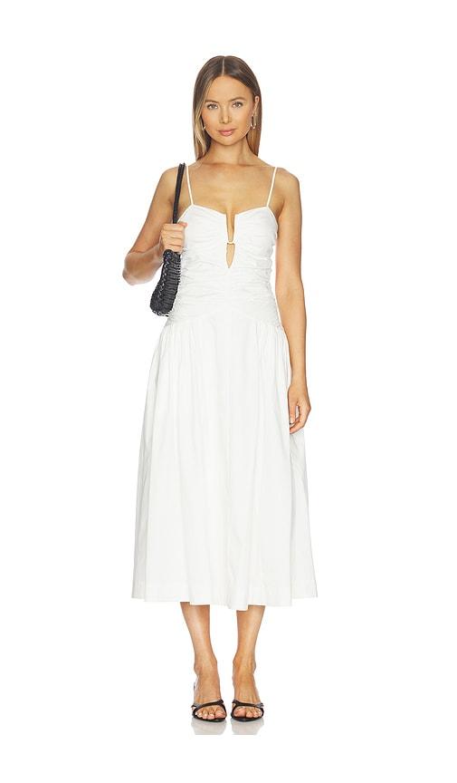nia sawtelle dress in white.