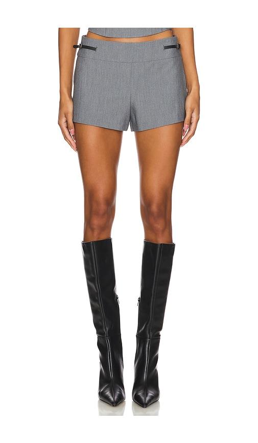nia sonny short in charcoal.