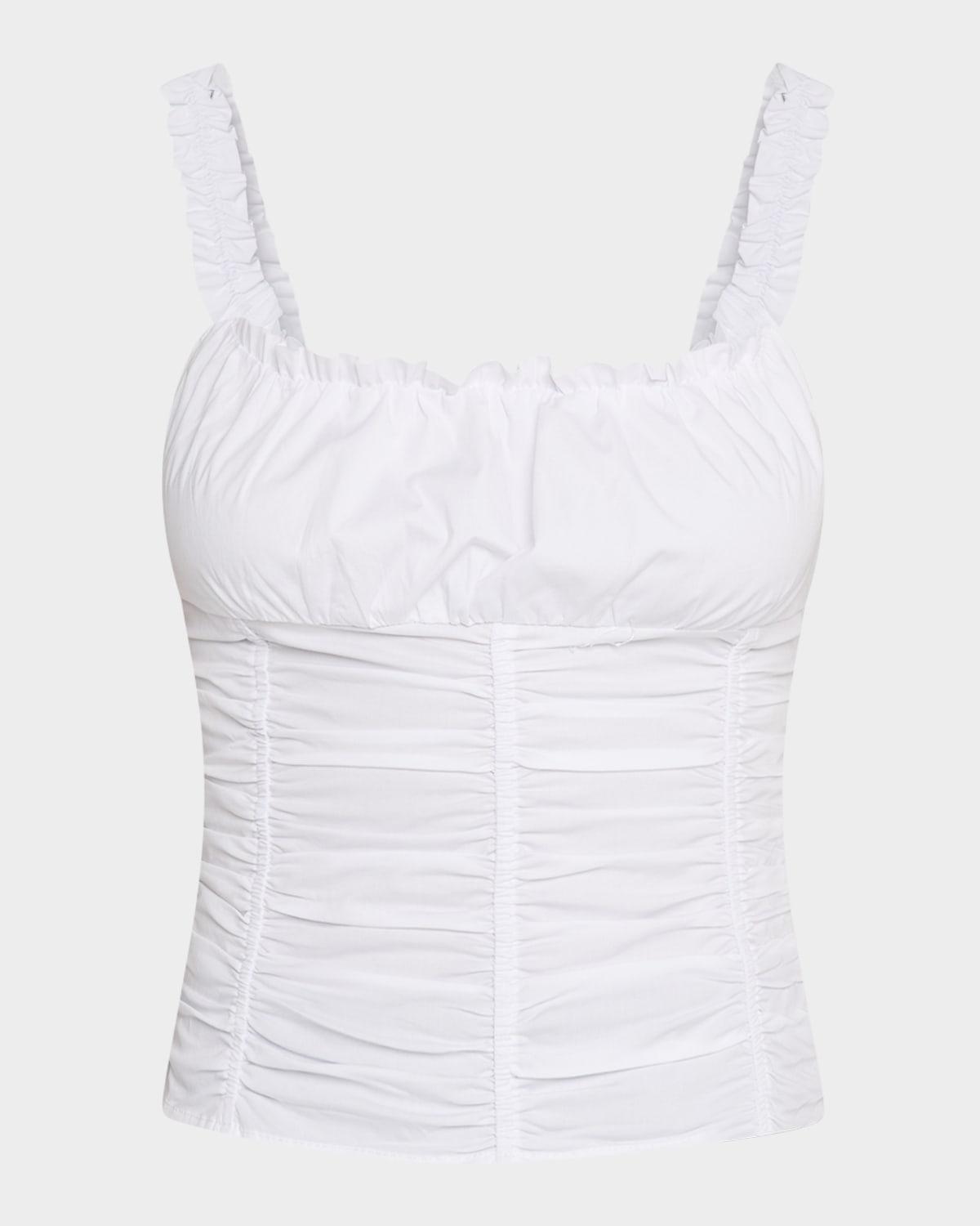 nic shirred tank top