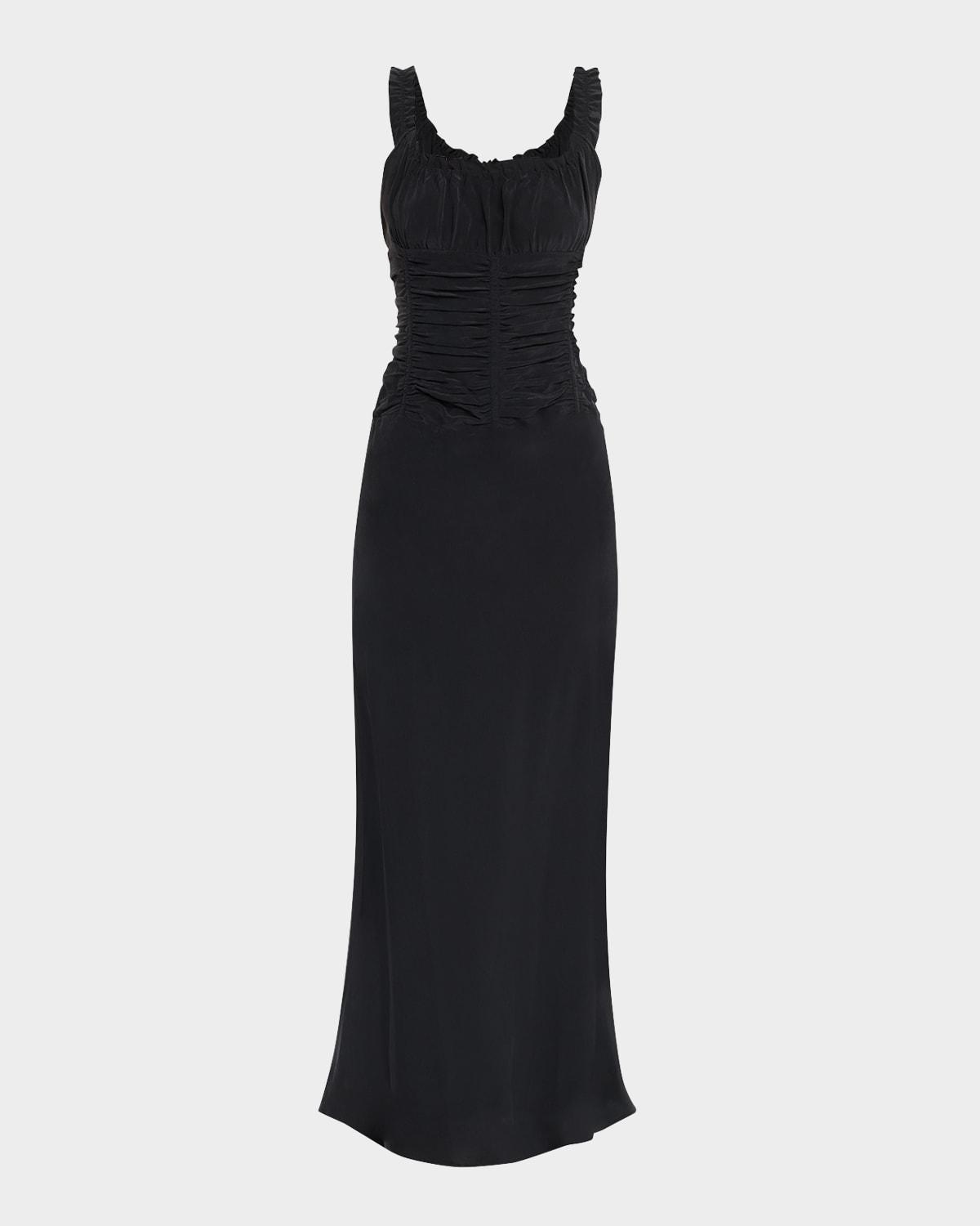 nic silk maxi dress