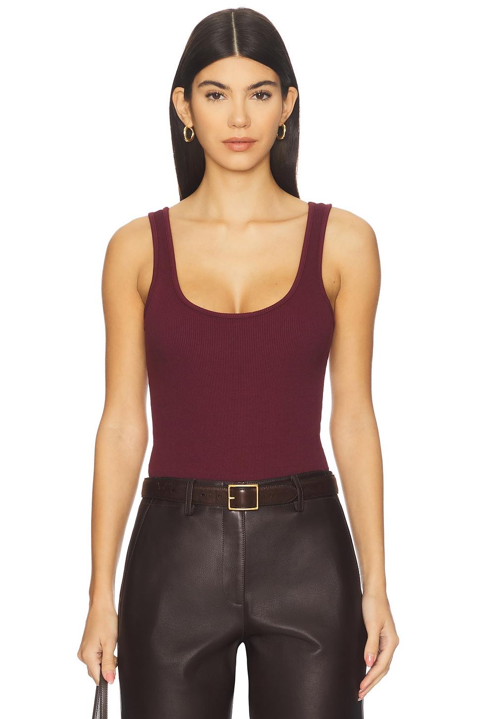 nica scoop neck tank bodysuit