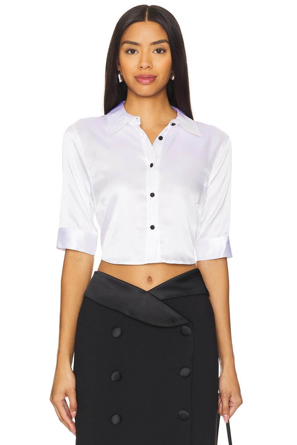 niccola cropped fitted blouse