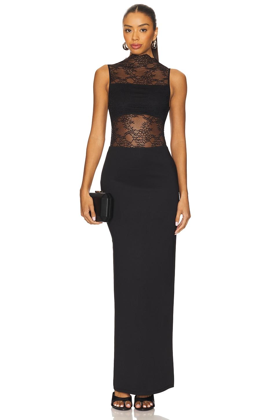 nichol maxi dress with bandeau