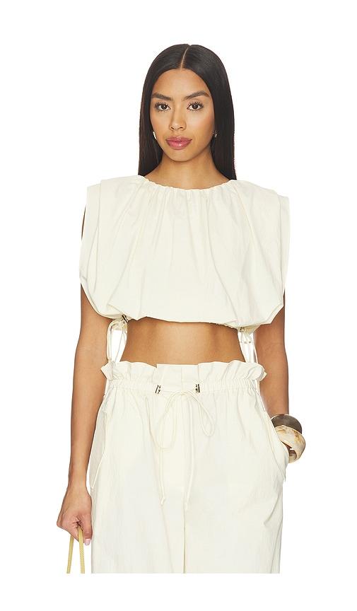 nicholas aila top in ivory.