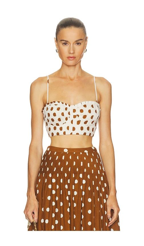 nicholas crina top in ivory.