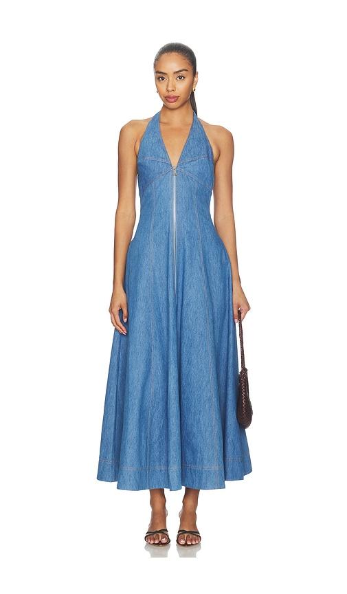 nicholas elsa dress in blue.