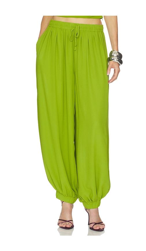 nicholas liselle pant in green.