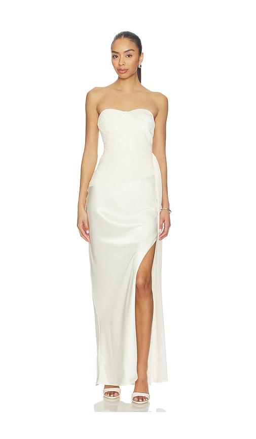 nicholas milena dress in ivory.