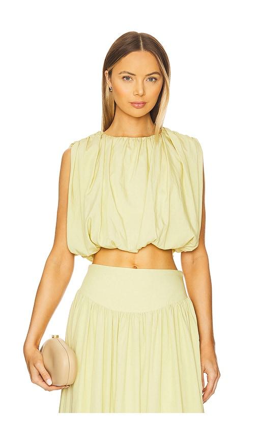 nicholas nadira bubble top in yellow.