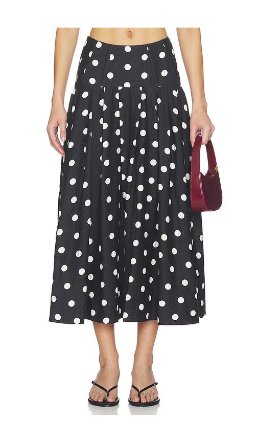 nicholas yasmin skirt in black.