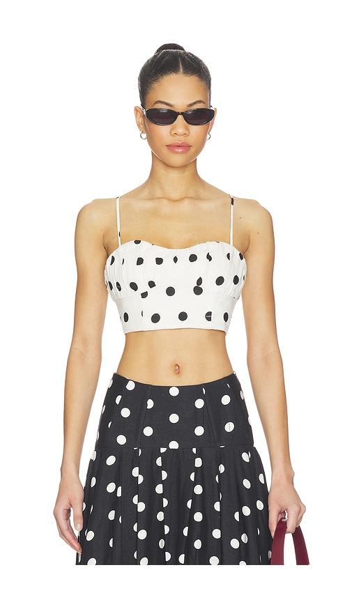 nicholas yulia top in ivory.