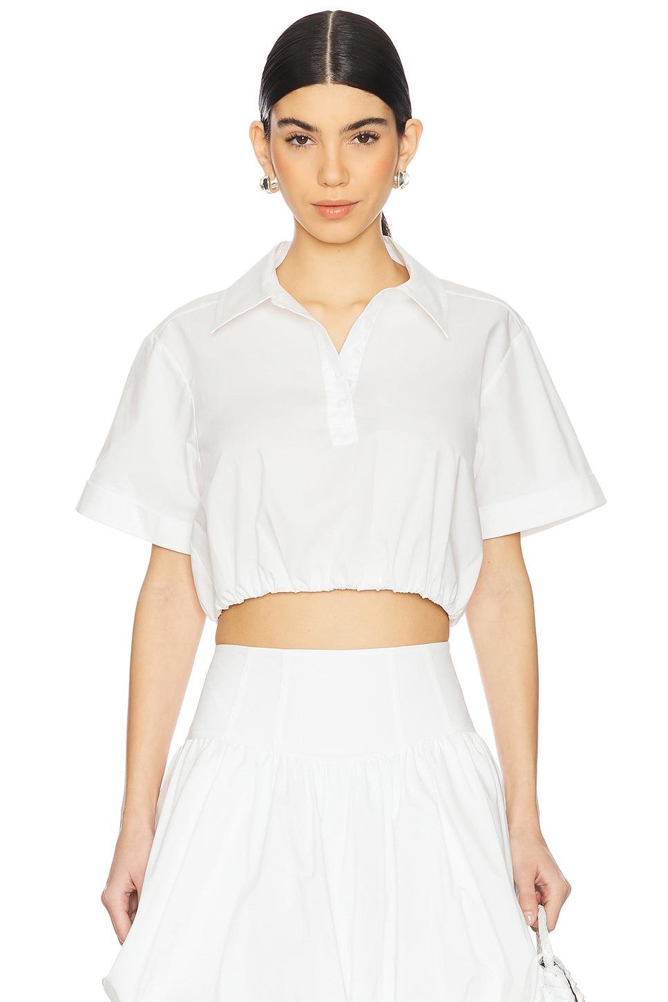 nicky short sleeve crop top