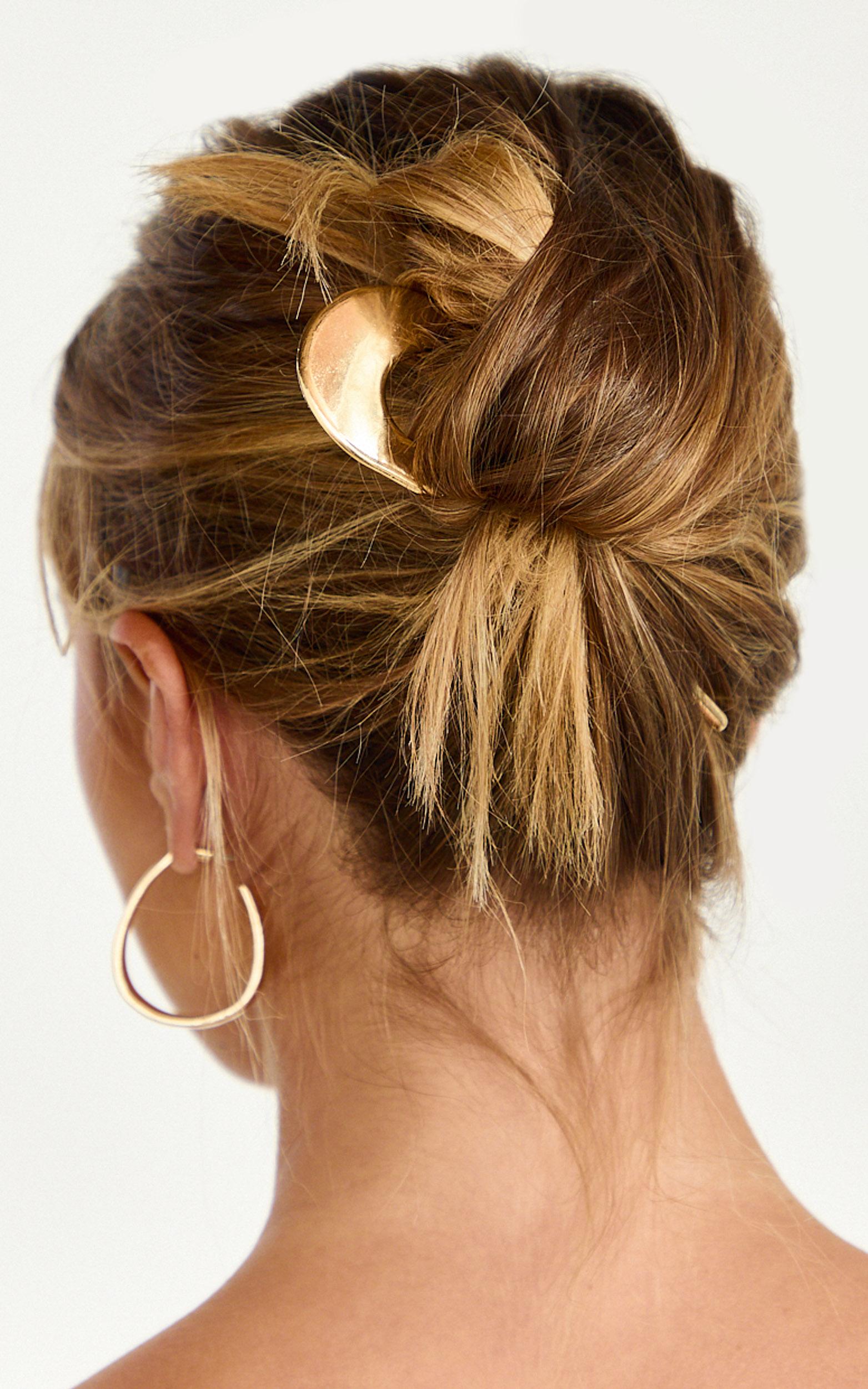 nicole hair pin - french hair pin in gold