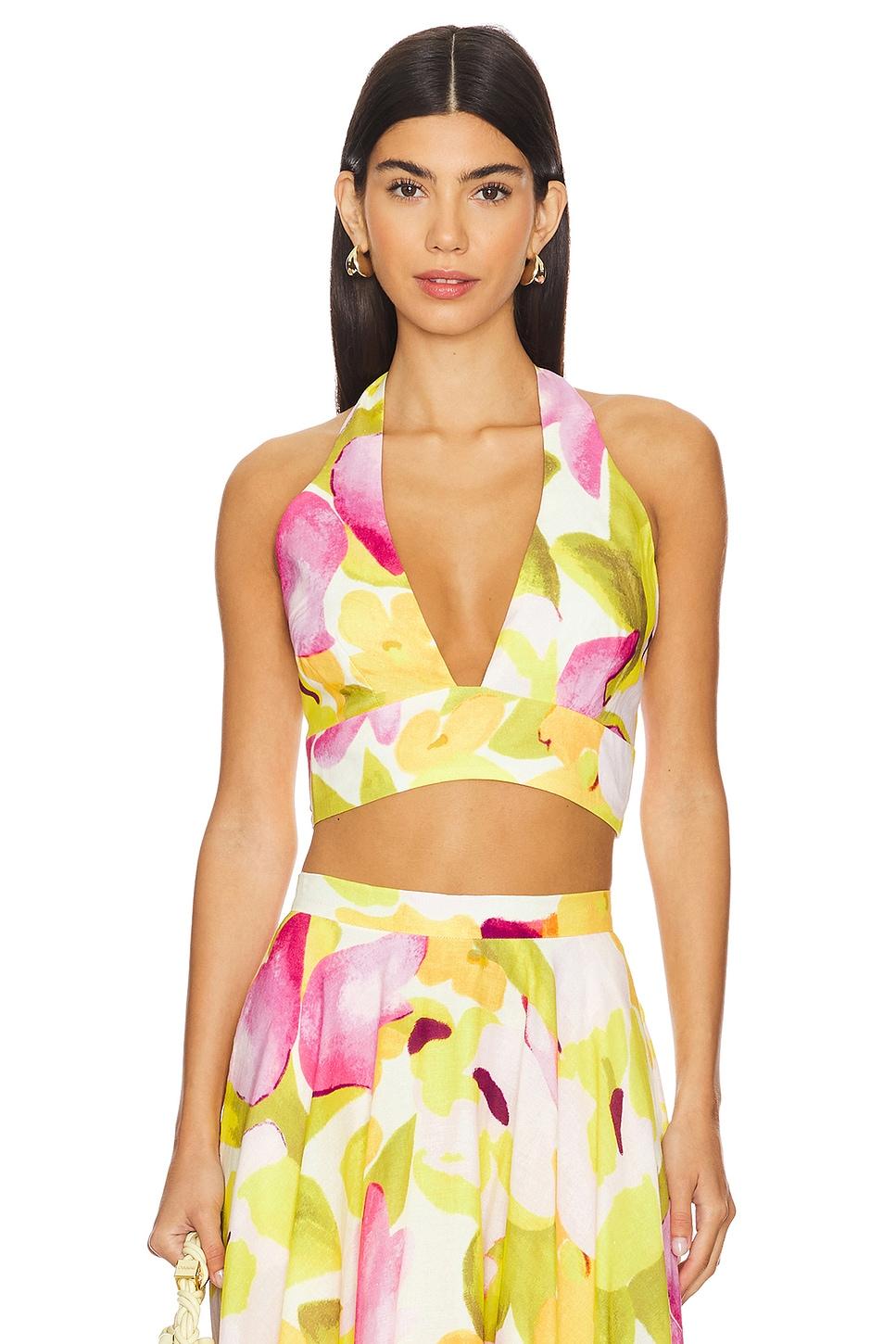 nicolette halter crop top