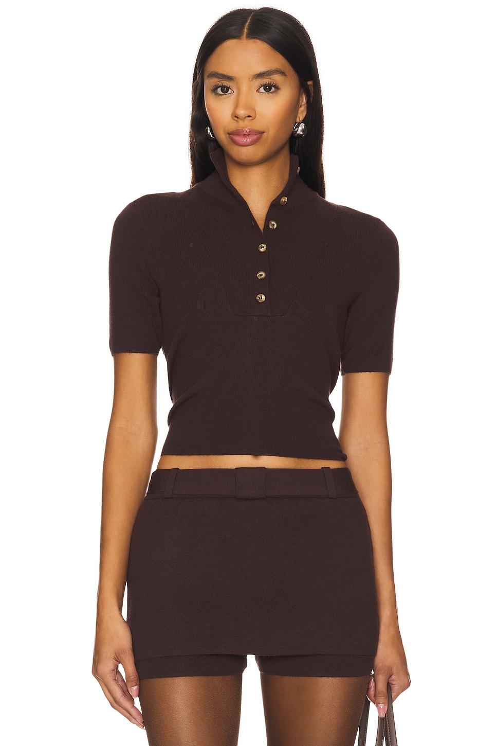 nidas short sleeve knit top