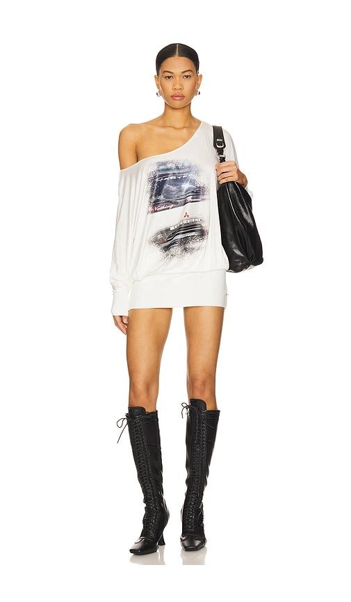 niihai charli dress in white.