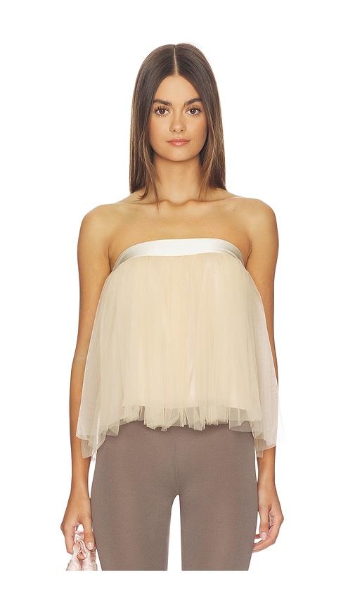 niihai the tutu top in beige.