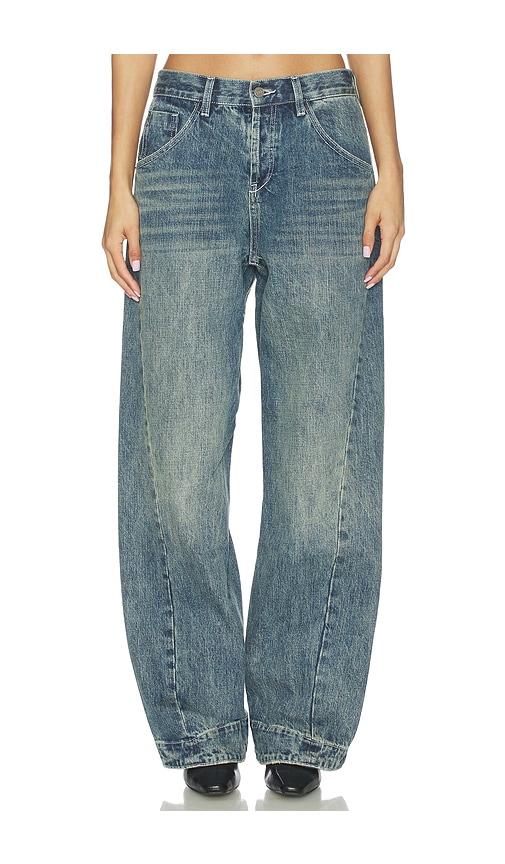 niihai worn out jeans in blue.